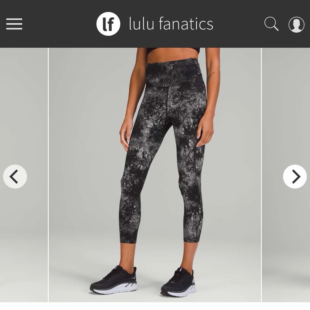 Lululemon Base Pace Crop 23” size 6